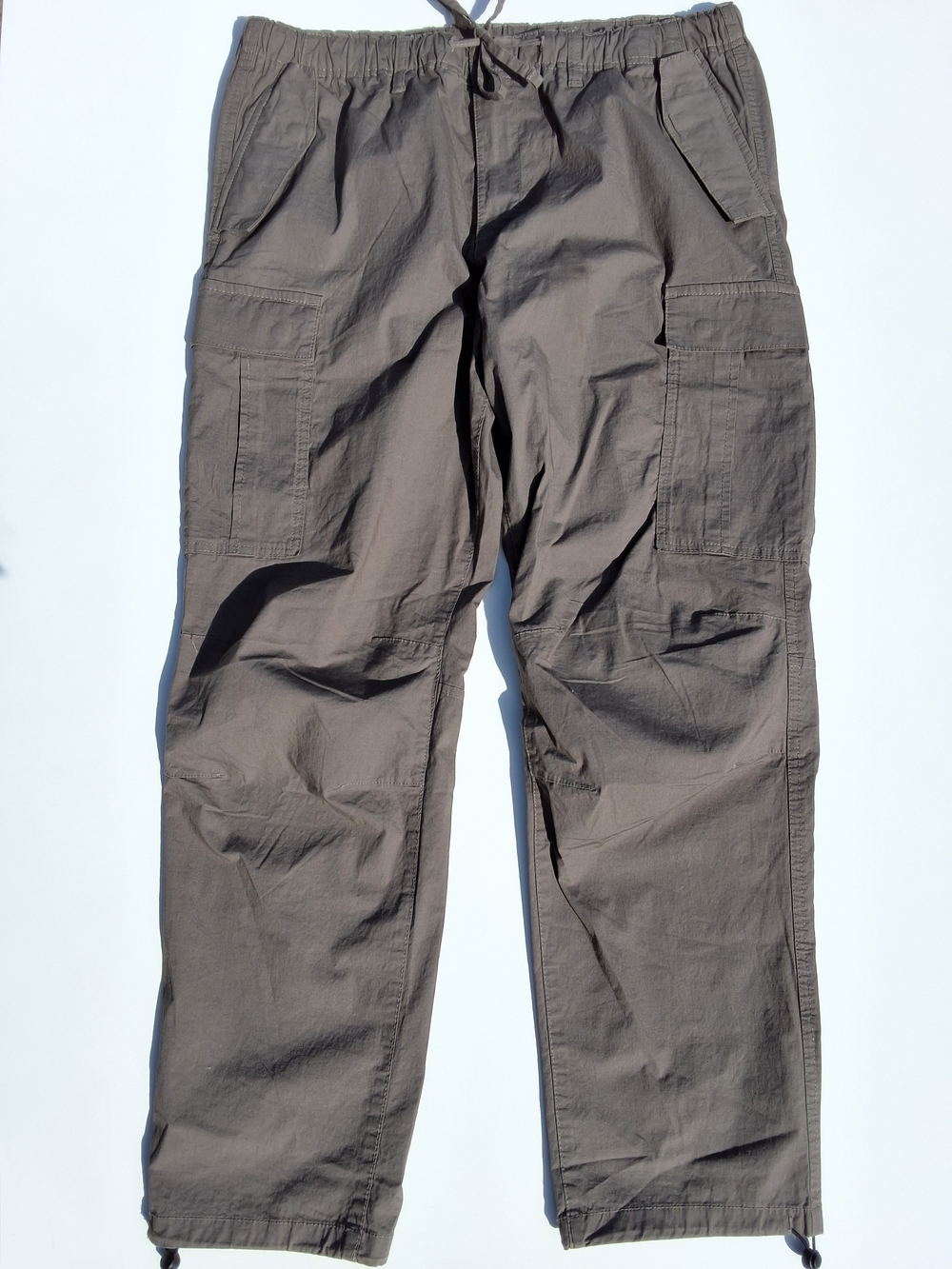 H&M Men's Regular Fit Olive Green Cargo Pants